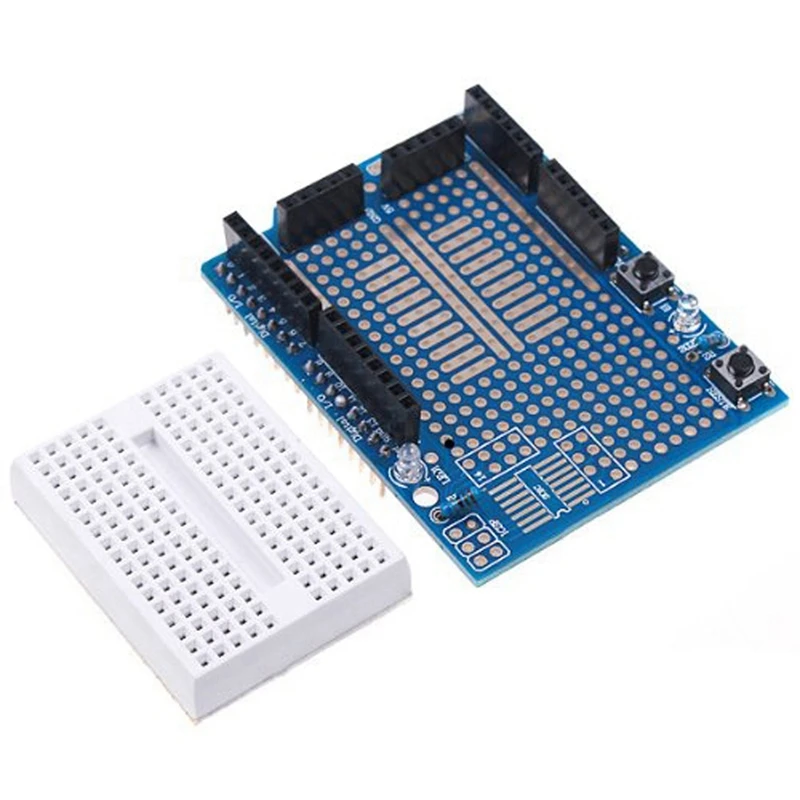 Uno Proto Shield Prototype Expansion Board With Syb-170 Mini Bread Board Based For Arduino Uno #8 Uno Proto Shield Prototype Expansion Board With Syb-170 Mini Bread Board Based For Arduino Uno #8