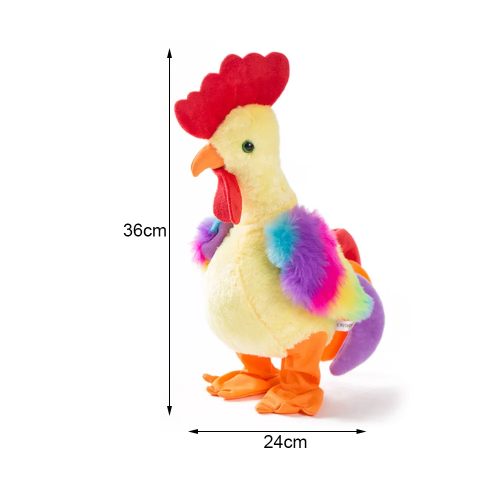 Электрическая забавная плюшевая игрушка «цыпленок», Поющая Танцующая Интерактивная плюшевая игрушка «цыпленок», подарки на день рождения для малышей и детей