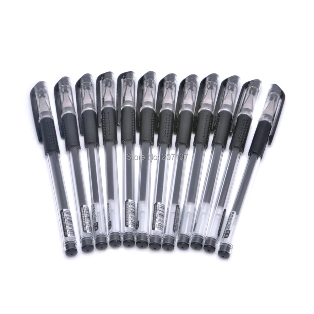 M&G Q7 0.5mm Black Ink Gel Pen Black (12 PCS)pen dirveq7 bluetoothpen