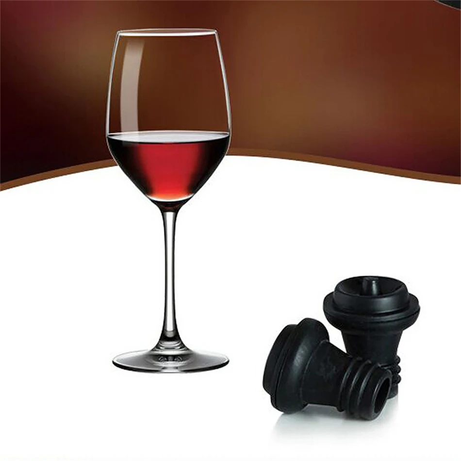 

4YANG 1pc Red Wine Vacuum Air Pump Bottle Stopper Reusable Sealer Vacuum Wine Saver Bottle Stopper Bar Supplies Bar Accessories