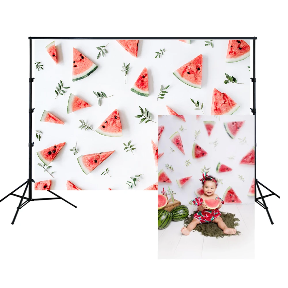 HUAYI Newborns Photography Backdrop Watermelon Pattern backdrop Background Birthday Baby Children Celebration Photo Props W-1720