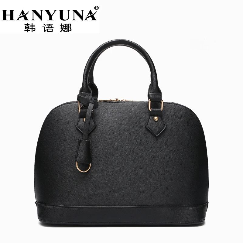 HANYUNA BRAND 2017 New Fashion European Women s Hobos Bags Genuine font b Leather b font