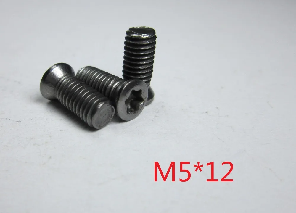 

50pcs M5*12mm Insert Hexagon Torx Screws for Replaces Carbide Inserts CNC machine Lathe M5 x 12mm cutting tools Fasteners