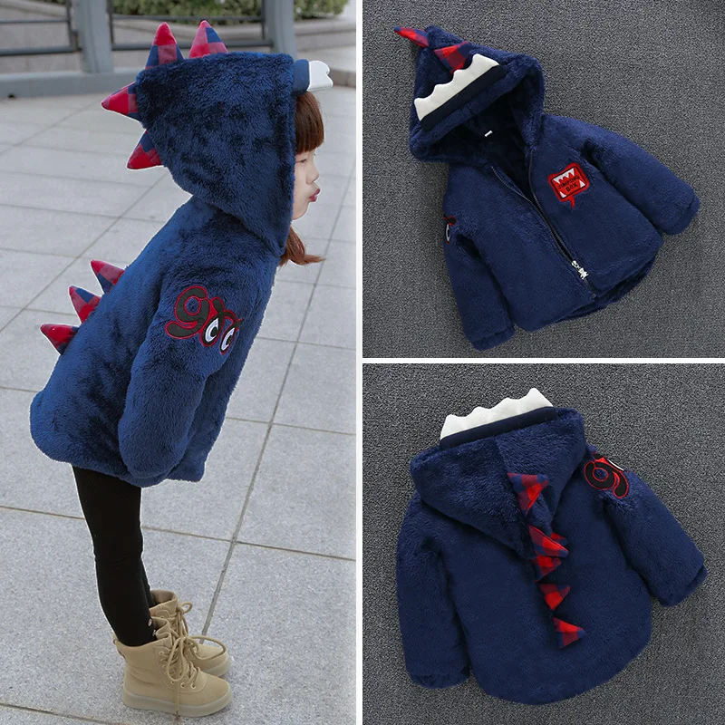 New Baby Coat Thickness Hooded Girls and Boys Jacket Fashion Manteau Bebe 7BBC003