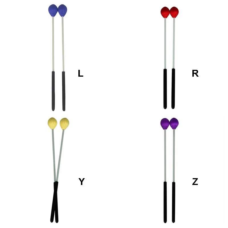 2 шт. Стекловолоконный резиновый первичный молоток Marimba 16 дюймов пряжа голова Клен вал для ударных инструментов