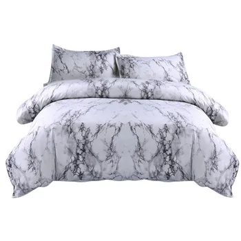 

Simple Marble Bedding Duvet Cover Set Quilt Cover Twin King Size With Pillow Case luxury bed cover double bedspread soft