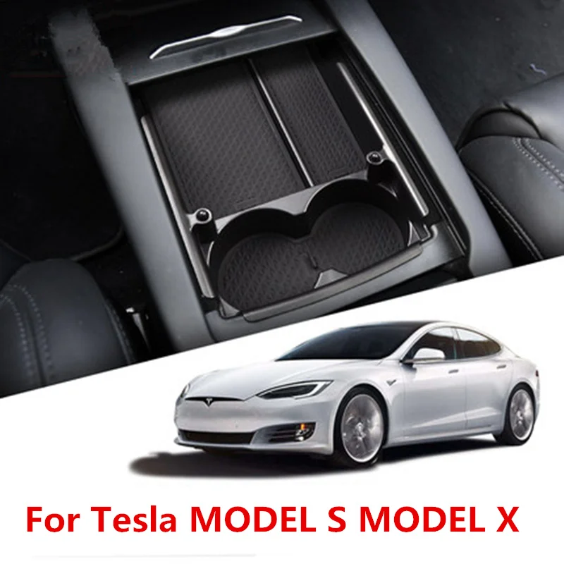 

For Tesla MODEL X MODEL S Car central armrest box Stowing Tidying Center Console Organizer Glove Box Organizers