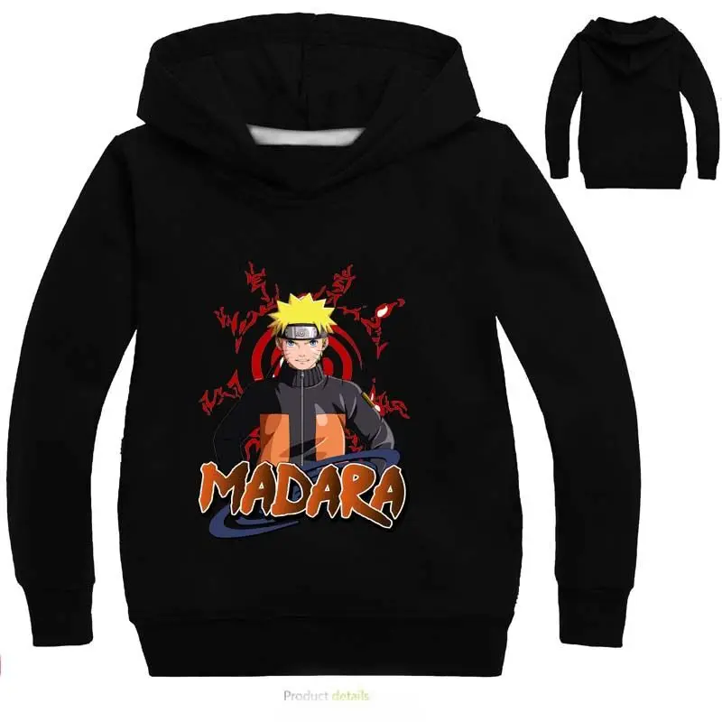 

kids Sports Naruto Sweater Spring Autumn Long Sleeve Fashion Print Hooded Top Children Cartoon Sweatshirt T-shirt boys Clothing