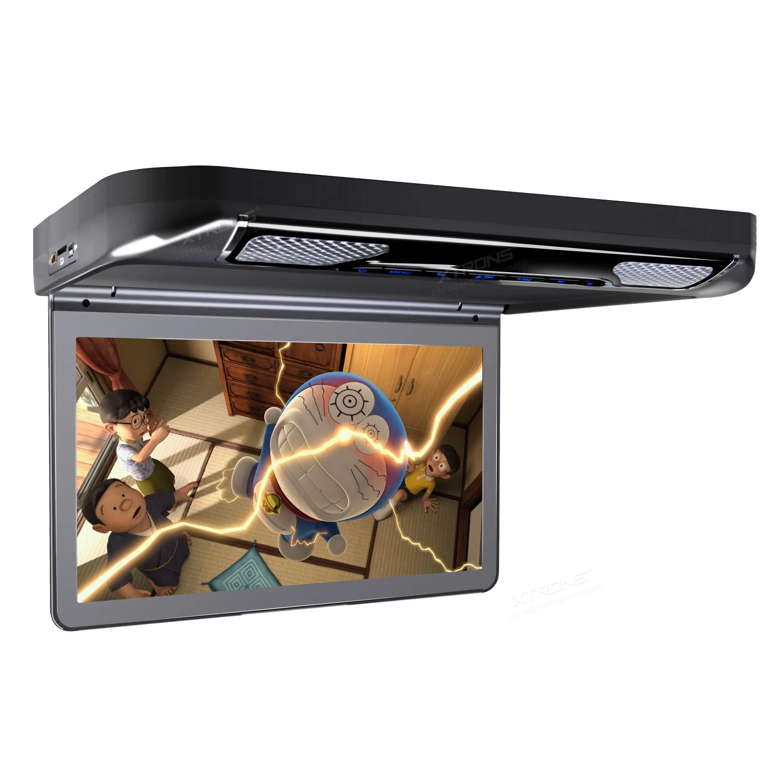 13.3" Black Color Car Roof DVD Flip Down Car DVD Roof Mount Car DVD