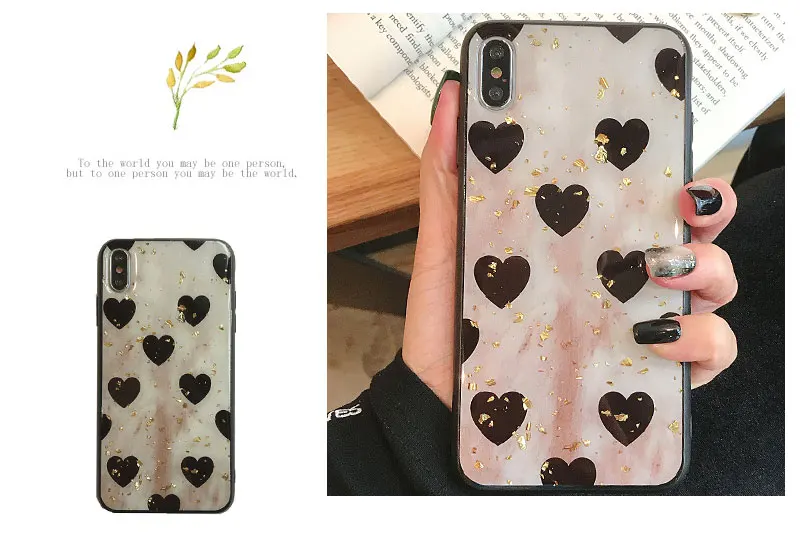 Glitter Love Glossy TPU Phone Case For iPhone 6 7 8 Plus Case Cover For iPhone X XS 7Plus 8Plus 6 s Plus 6s XR Max Cases Capinha (10)