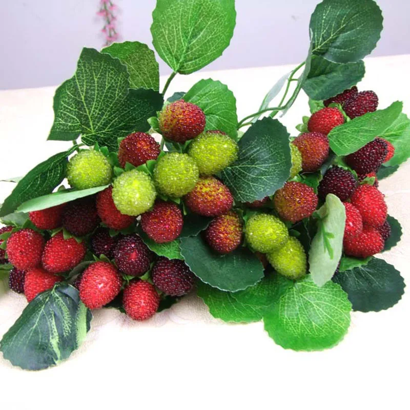 Buy 1Bouquet/9 Heads Artificial Fruit Foam Berry