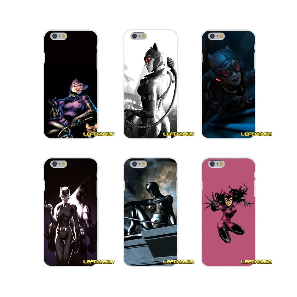 Marvel comic catwoman super hero Аксессуары чехлы для телефонов iPhone X 4 4s 5 5S 5C SE 6 S 7 8