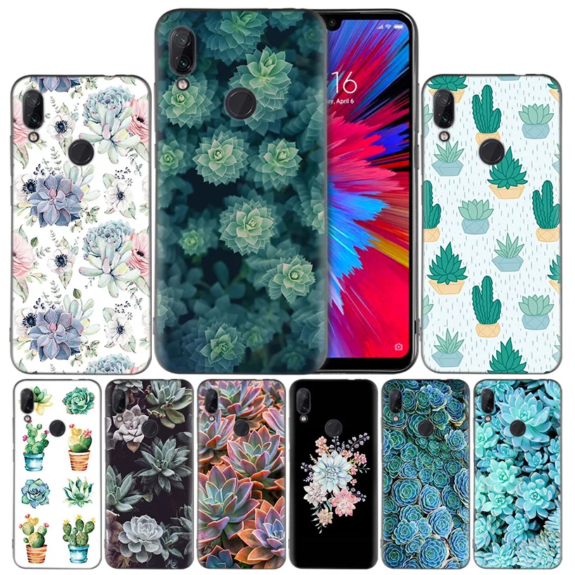 

Beautiful Succulent plSilicone Case Cover for Xiaomi Redmi Note 7 7A 7S K20 Y3 6 6A S2 GO 5X 6X Mi A1 A2 8 Play Lite Pro Poco F1
