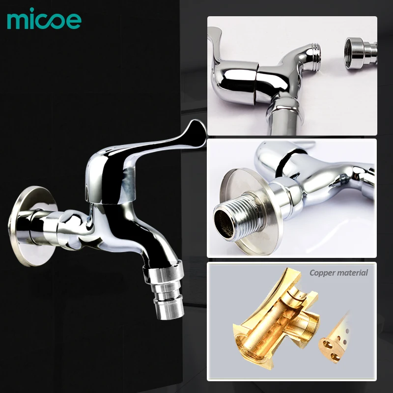 Washing machine faucet Main body brass Single holder single hole G1
