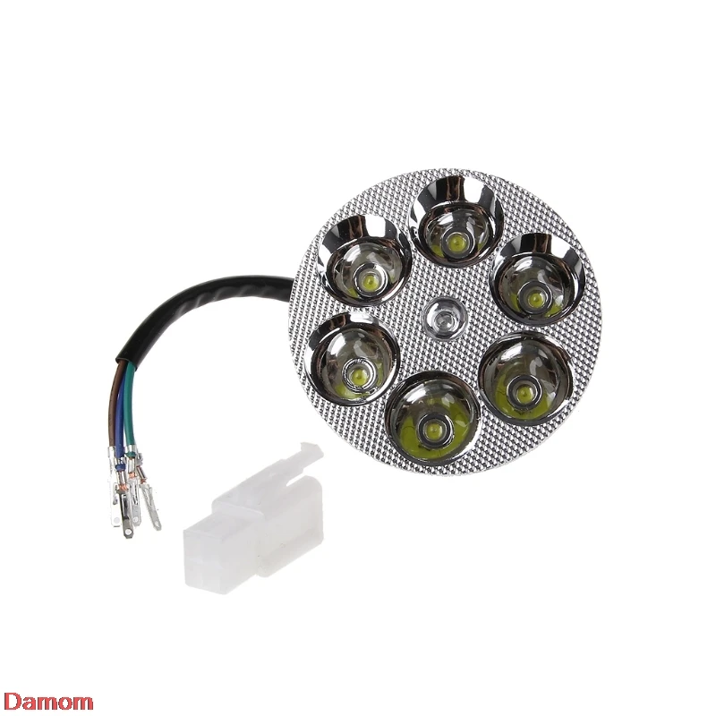 DC12-85V Motorcycle LED Headlight Far Near Light Electric Car Built-in Spotlight