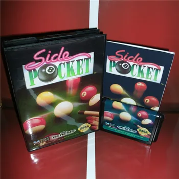 

Side Pocket US Cover with box and manual For Sega Megadrive Genesis Video Game Console 16 bit MD card