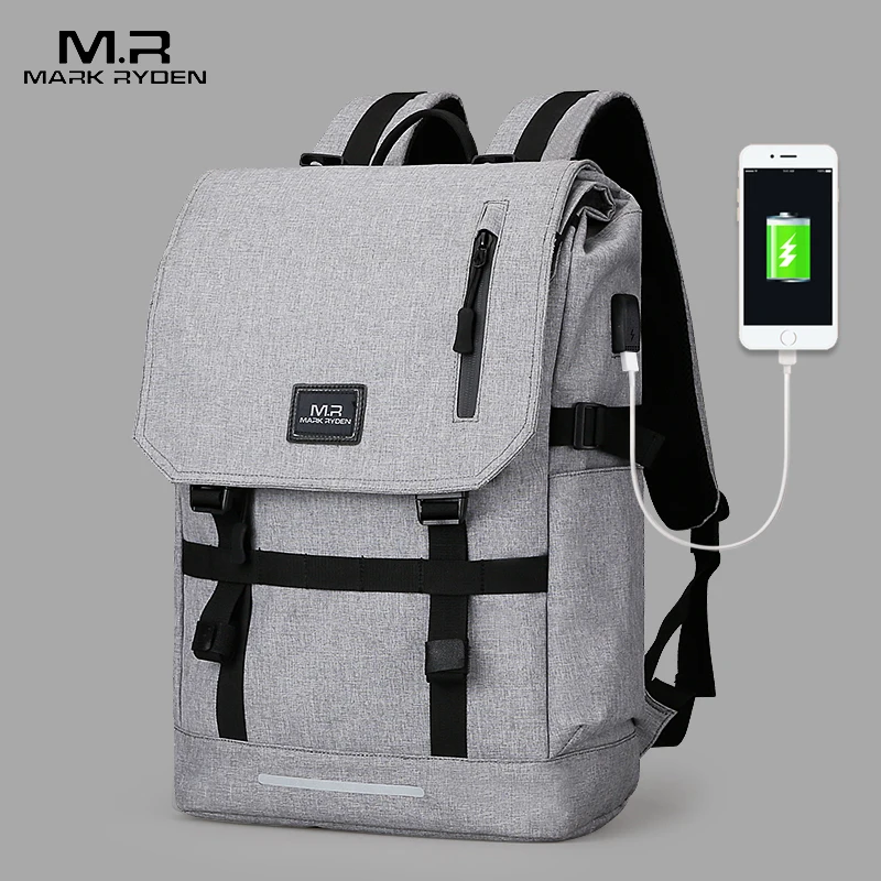 علامة رايدن سعة كبيرة 15.6 بوصة حقيبة لابتوب رجل USB تصميم على ظهره حقيبة سوداء النساء الحقائب المدرسية Mochila الغمد