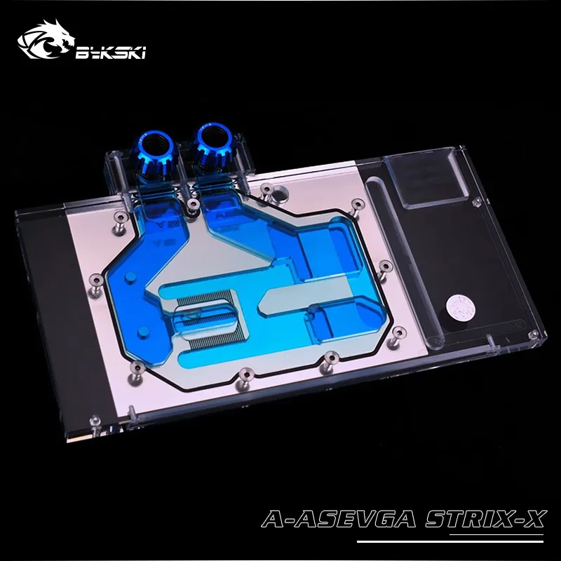 

BYKSKI Full Cover Graphics Card Block use for ASUS ROG STRIX VEGA 64 GAMING Copper Radiator