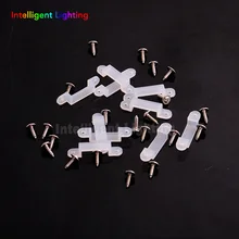 50 шт. 8 мм/10 мм/12 мм/14 мм разъем для светодиодной ленты силиконовый клип с 100 винтами для крепления гибких 5050,3014, 5630, WS2812B, WS2811