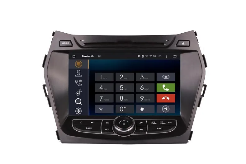 Discount 4+64G android 9.0 octa core 2din car dvd player for hyundai IX45 santa fe 2013 2015 car audio autoradio wifi gps navi bluetooth 7
