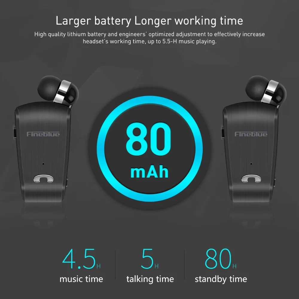 Fineblue L18 мини беспроводная бизнес Bluetooth гарнитура спортивный драйвер CSR8615 наушники
