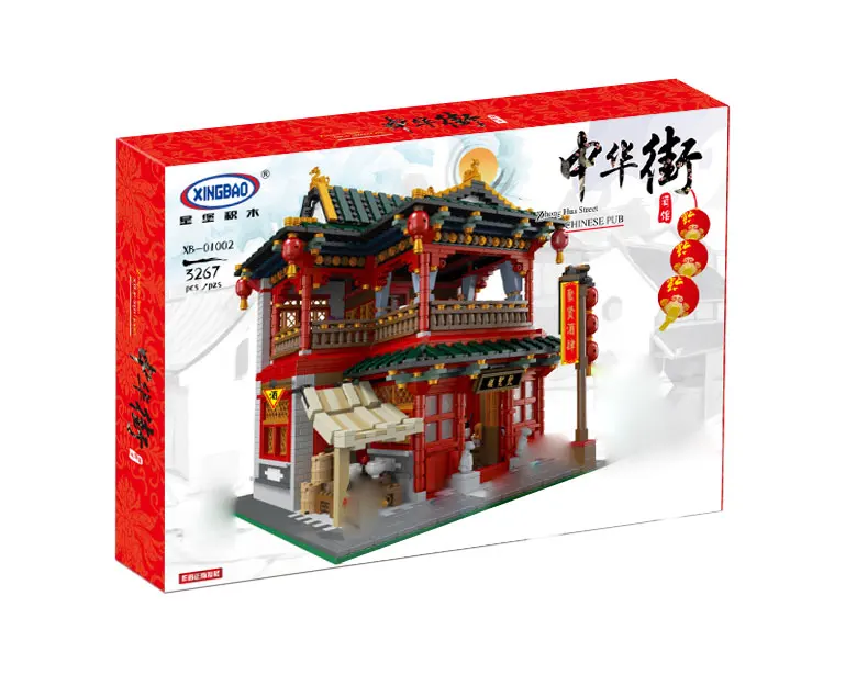 

Xingbao 01002 3267Pcs MOC Creative Series The Beautiful Tavern Set Children Building Blocks Bricks Educational Toys Model Gift