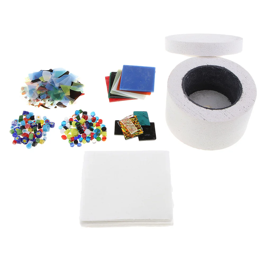 

Microwave Kiln, Fusing Paper and Fusing Glass DIY Jewelry Set - Simple Making DIY Jewelry Charm Pendants Glass Fusing Tools Set