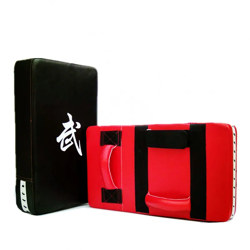 

PU Leather Rectangle Strike Punching Kicking Pad Arm Shield Target Boxing Pads Karate Muay TKD Training Foot Target 48*28*10cm