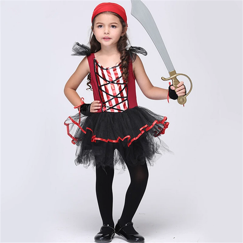 Disfraz de pirata para niñas, Mar Caribe, niños, piratas, chicas, disfraces  de tutú de bailarina de Halloween|girls pirate costumes|pirate  costumepirate girl - AliExpress