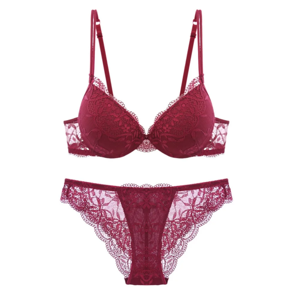 Il merletto sexy della biancheria intima della giovane donna di Varsbaby raccoglie la biancheria femminile floreale registrabile 2 insiemi/lotto_voghion.com