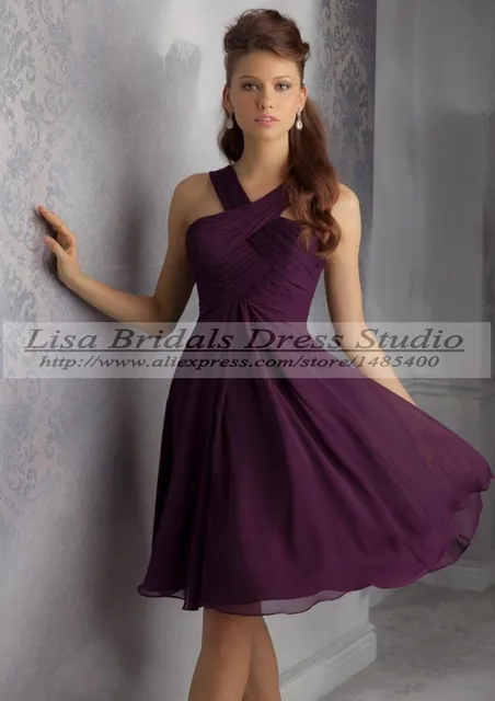 Vestido De Madrinha Casamento Longo 2017 Eggplant Vestido De Madrinha Casamento Longo 2017 Eggplant Bridesmaid Dresses Short Chiffon Dress