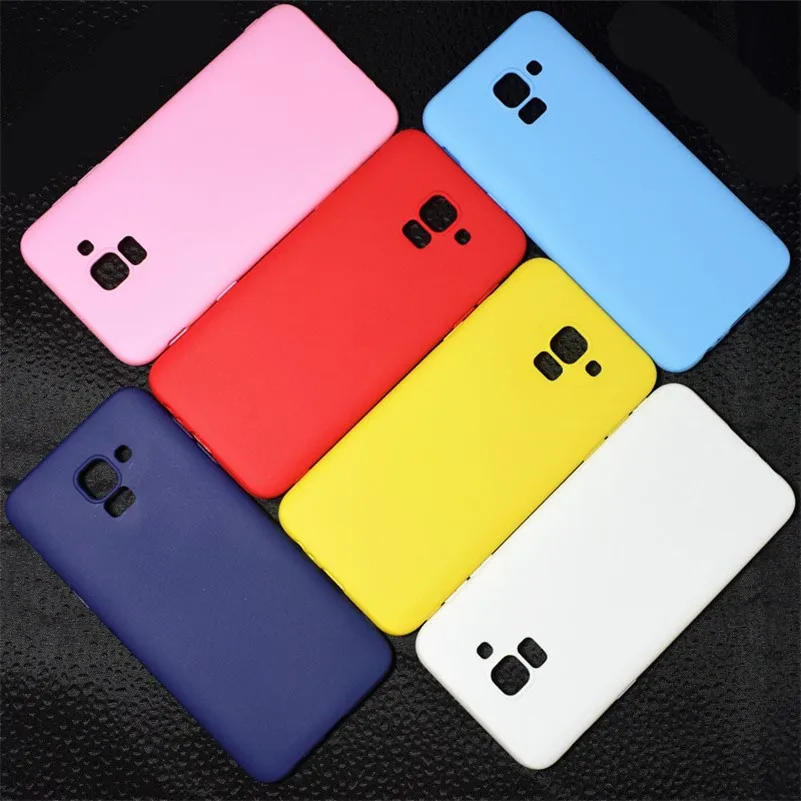 

Matte colorful candy cute phone case For Samsung Galaxy A9 2018 A9S C9 Pro S10 Plus S10E Note 8 Note 9 cover capa etui fundas