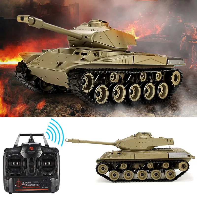 Heng Long 3839 1 2 4G 1/16 US M41A3 Уолкер бульдог легкий танк RC боевой игрушки для детей подарки
