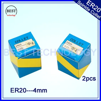 

Free shipping !! 2 pcs ER20 collet chuck size 4 mm for CNC milling lathe tool and cnc spindle motor
