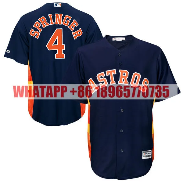 Горячая продажа 27 # Jose Altuve трикотажные изделия 100% прошитой 4 Джордж Springer