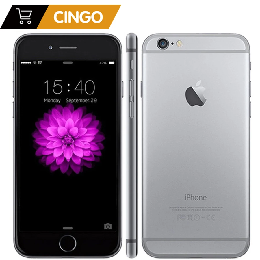 Apple Unlocked Original Iphone 6 Iphone 6 Plus 16 64 128GB ROM 1GB RAM 4 7