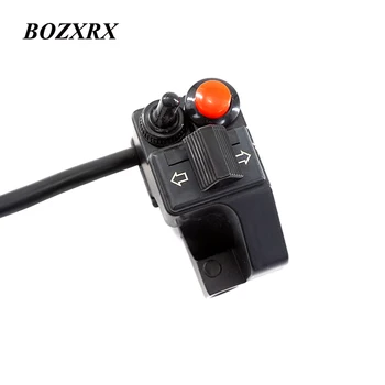 

BOZXRX Multifunction 7/8" 22mm Motorcycles Handlebar Push Button Horn Beam Winker Turn Switch For Honda YAMAHA BMW GS