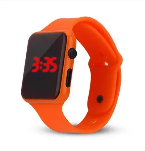 Мужские и женские спортивные цифровые часы фитнес силиконовый ремешок фитнес военные СВЕТОДИОДНЫЕ Часы повседневные электронные часы Reloj Mujer Hombre mon - Цвет: orange