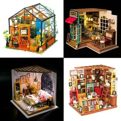 Кукольные домики Casa модель миниатюрный DIY кукольный домик строительные наборы деревянный дом аксессуары декоративная мебель игрушки для