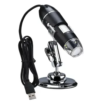 

1600X HD Electronic Digital Microscope 8 White LED Lamps Handheld USB microscopio for WIN XP/7