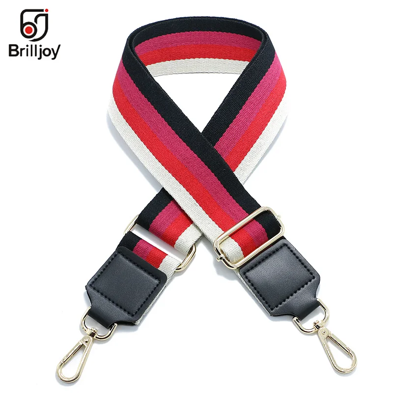 Brilljoy Wide Shoulder Straps Bags Belt Ribbon Woven Design Strap for Handbag Adjustable Messenger Tape Bag Handle Accessories