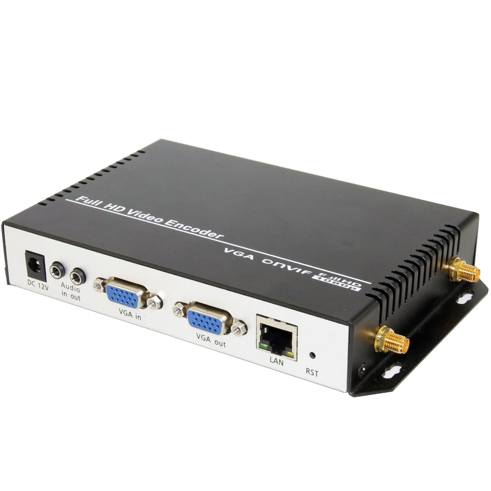 MJPEG MPEG-4 H.264 VGA Video Audio To IP Streaming Encoder HD Video To Youtube Facebook Wowza Live RTMP RTMPS Encoder H264