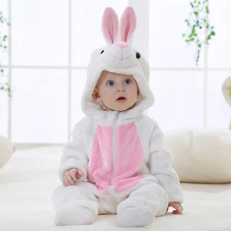 Cotton baby suit Inflant Newborn Rompers Winter Animal Onesie Kids Jumpsuit Boy Girl Overalls Baby Lion Panda Unicorn Costumes Christmas Pajamas Baby Bodysuits for girl 