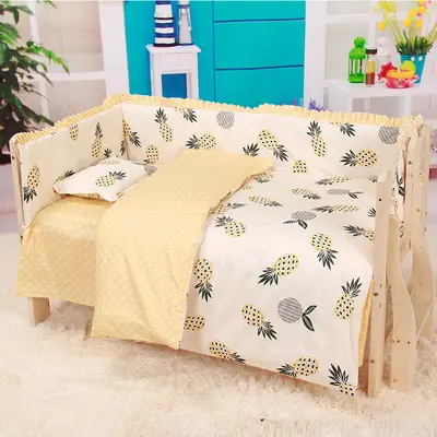 pineapple crib bedding set