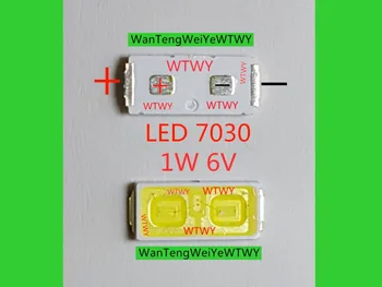 

500pcs LED Backlight TV LED 7030 LED Backlight High Power 1W 6V 91.8LM Cool white For SHARP LED LCD TV Backlight Application
