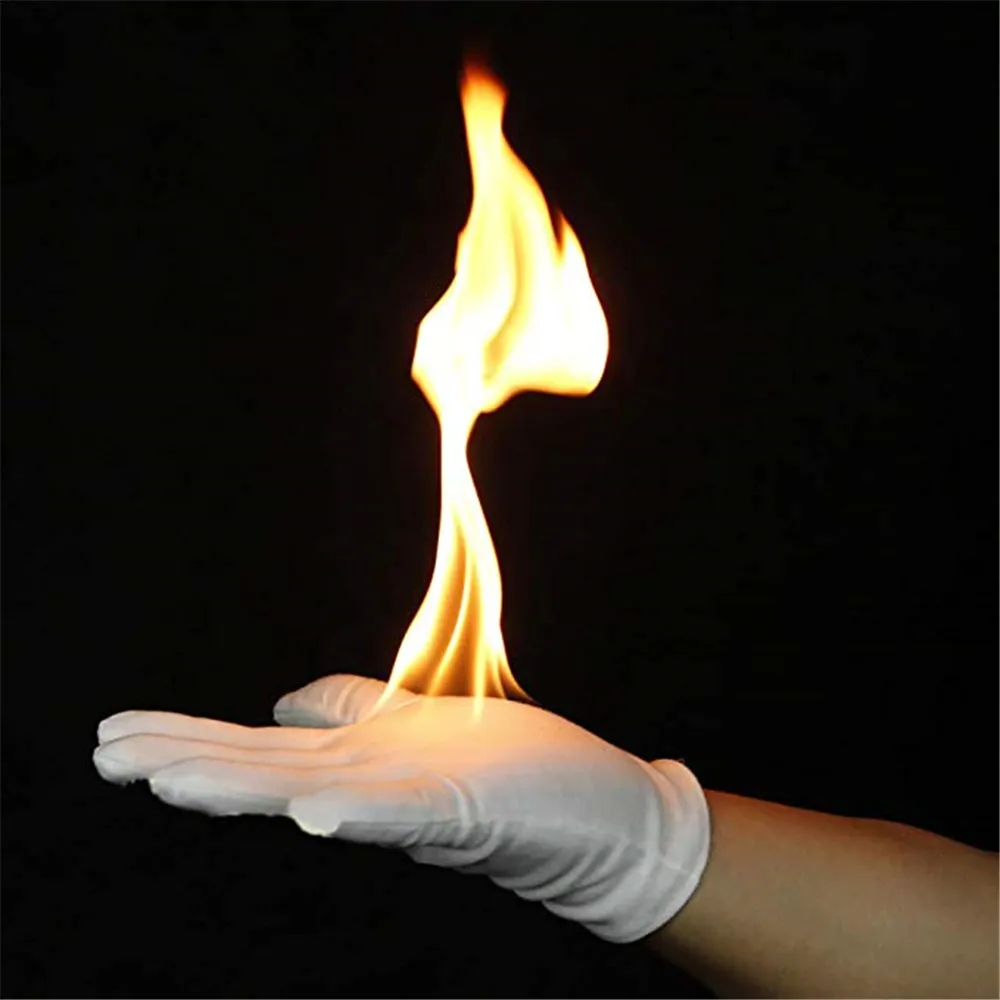 4 шт. огнезащитные перчатки волшебные трюки сжигание перчатки пустые руки на огне карты реквизит для сценического волшебника