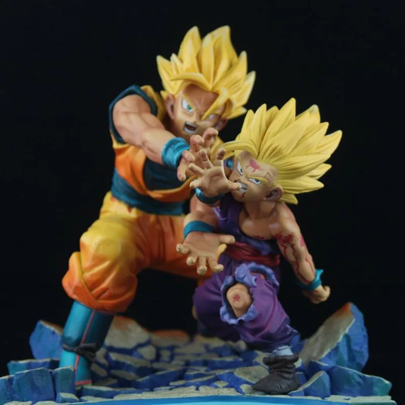 Dragon Ball Классическая сцена отец и сын Kamehameha фигурка 1/8 масштаб окрашенная фигурка Гоку Гохан ПВХ фигурка игрушка Brinquedos