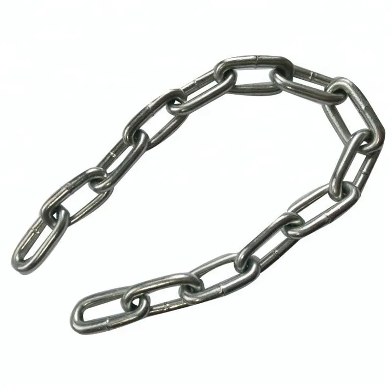 

Lifting Lashing Chain Alloy Steel Zinc Plated Link Chain for Fasten Fixed the Trap length 80CM with Wire Rope Aluminum Sleeves