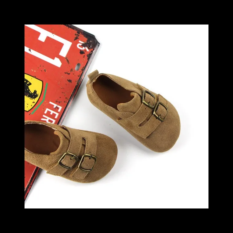 Новая весенне-Осенняя детская кожаная обувь из натуральной кожи в британском стиле, обувь на плоской подошве с круглым носком для мальчиков и девочек, детская обувь для малышей, 02B