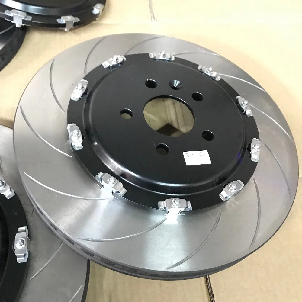 Jekit тормозные Аксессуары 380*34 мм рифленый тормозной диск с черной плавающей центральной крышкой для моделей Porsche Cayenne Turbo 2011